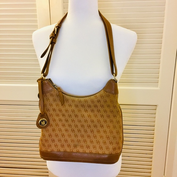 Dooney & Bourke Handbags - Vintage Dooney & Bourke Logo Purse Brown & Tan